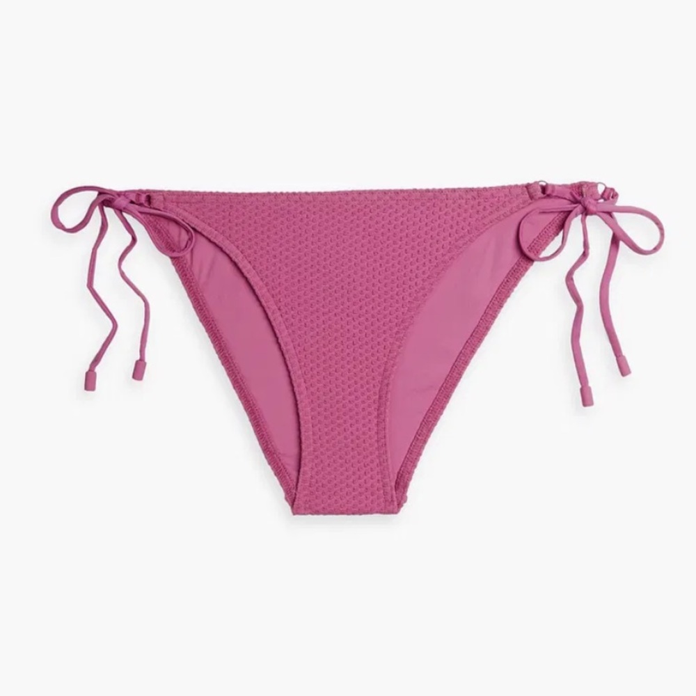 Zimmerman Tie Side Swim Bottoms Mauve Pink Texture size 8 to 10